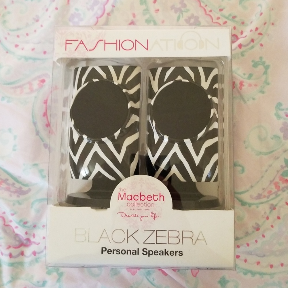 Macbeth Zebra Print Speakers